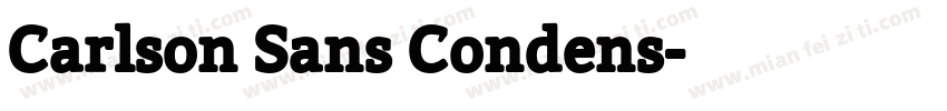 Carlson Sans Condens字体转换